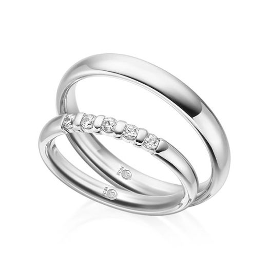 Trauringe Platin 600 RU-1546 Eheringe Rubin Design Ring