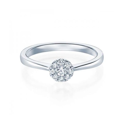 Solitaire Diamantring 0,15 ct. Verlobungsring 950 Platin 1593
