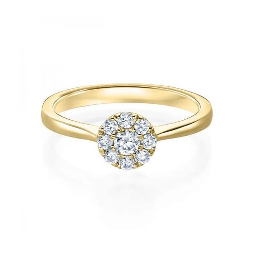 Solitaire Diamantring 0,15ct- 0,40ct. Verlobungsring Gelbgold 1593