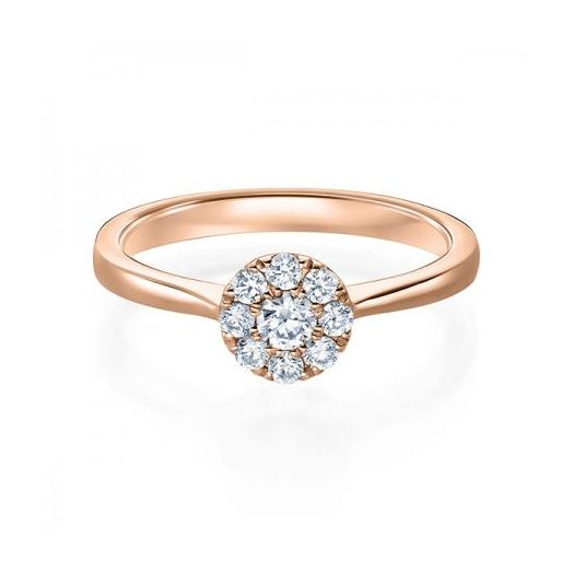 Solitaire Diamantring 0,15ct- 0,40ct. Verlobungsring Rotgold 1593