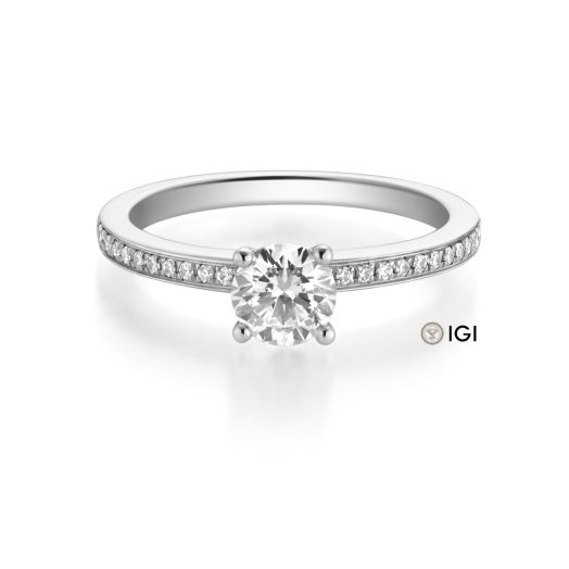 Verlobungsring Platin Lab Grown Diamantring 0,38 ct. RU 47818