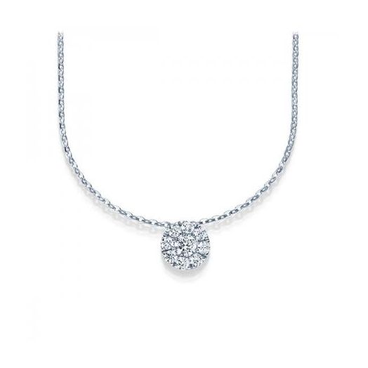 Collier Diamantanhänger 0,30ct. in Weiß-, Gelb oder Rotgold 1619