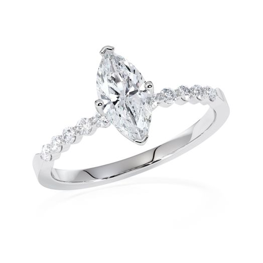 Fancy Cuts Ring 585 Weißgold RU 47594