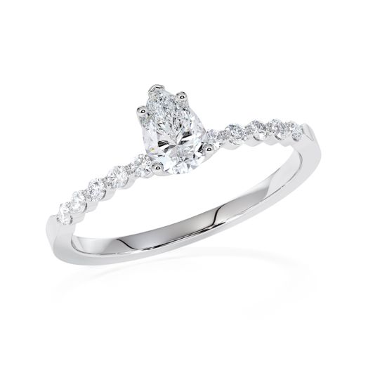 Fancy Cuts Ring Weißgold oder Platin RU 47587