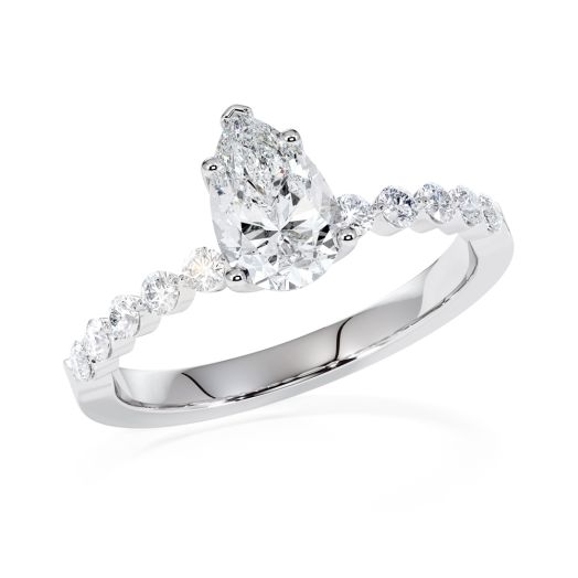 Diamantring Fancy Cuts Ring Weißgold RU 47603