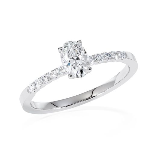 Diamantring Fancy Cuts Ring Weißgold oder Platin RU 47616