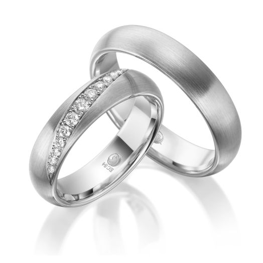 Trauringe Rubin Palladium RU 1526 Eheringe Designer Ringe