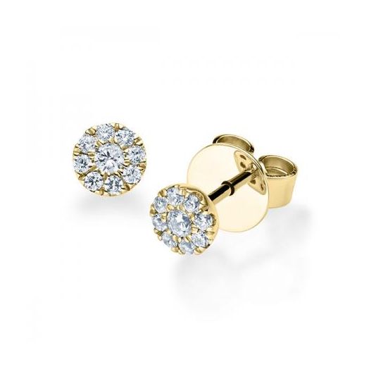 Diamantohrstecker 0,20 ct 750 Gelbgold Ohrschmuck