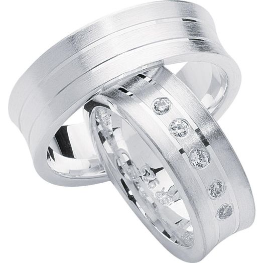 Trauringe günstig Rubin Silber 28 Eheringe Silber