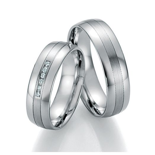 Eheringe Ruesch Trauringe 585 Weißgold 33130-060