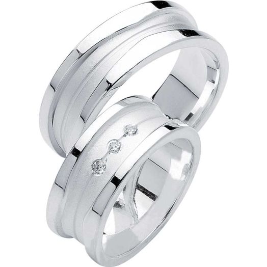billige Eheringe Silber Rubin S 29 Trauringe günstig