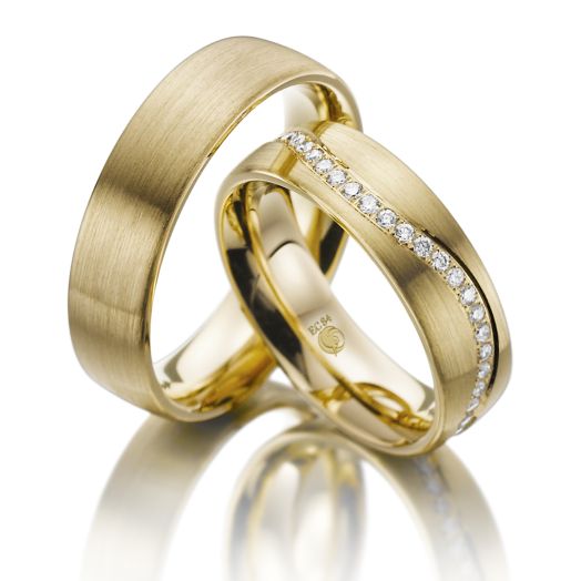 Eheringe Rubin Trauring Konfigurator Gold RU 1007