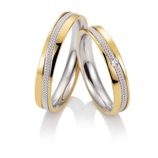 Eheringe Trauringe Saint Maurice Bicolor 333 oder 585 Gold 49/81727