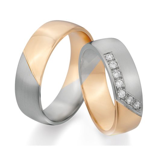 Eheringe Kühnel 514740 Gelbgold Weißgold Trauringe