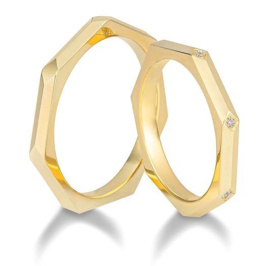 Eheringe Breuning Afterglow schmal in Gelbgold 06490 Trauringe