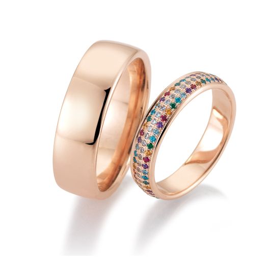 besondere Trauringe Breuning Couture Rotgold 06465 Eheringe