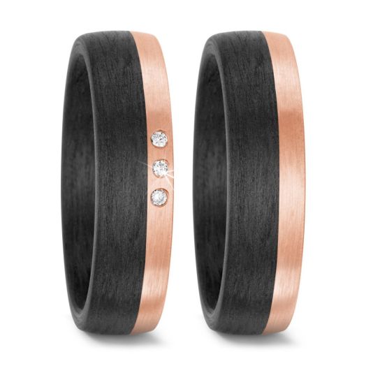 Trauringe Carbon Rosegold TitanFactory 59317