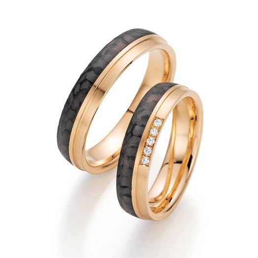 Eheringe Trauringe Carbon Bayer 88451 Apricotgold
