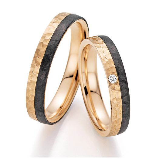 Eheringe Trauringe Carbon Bayer Kiss 88452 Apricotgold