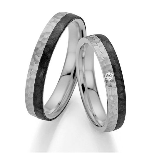 Eheringe Trauringe Carbon Bayer Kiss 61 88452/040 Palladium
