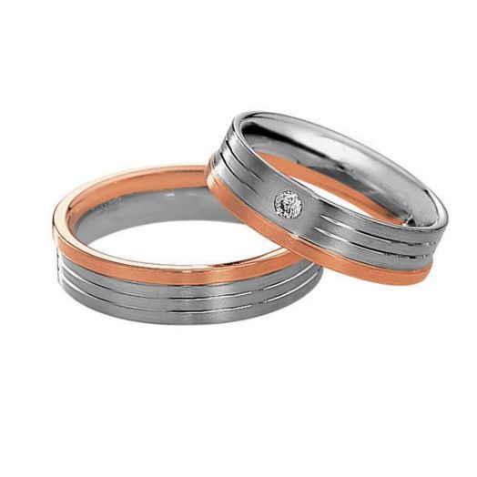 Eheringe Trauringe Mehrfarbig 49-82054 585 Gold