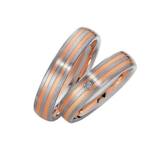 Eheringe Trauringe Rotgold 585 Gold 49-82056