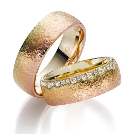 Trauringe Gerstner Gold Tricolor 4/28606
