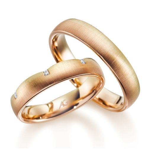 Trauringe Gerstner Morgenröte 585 Gold Tricolor 4/28687/4,5