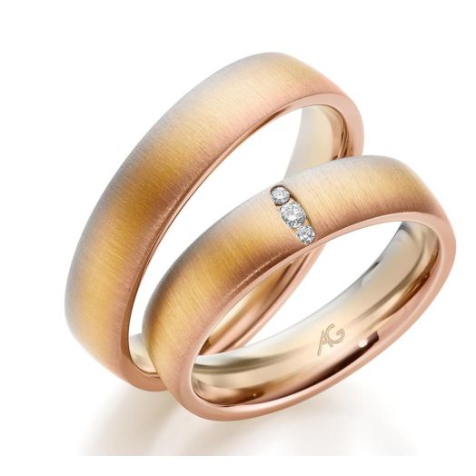 Eheringe Trauringe Gerstner Melting Colour 750 Gold 28789/5
