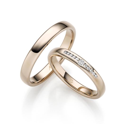 Trauringe Gerstner 585 oder 750 Haselnuss Gold 31309 Eheringe Gold