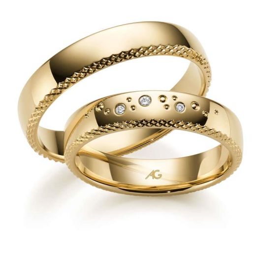 Trauringe Gerstner Millgriff Gelbgold 28818 Eheringe