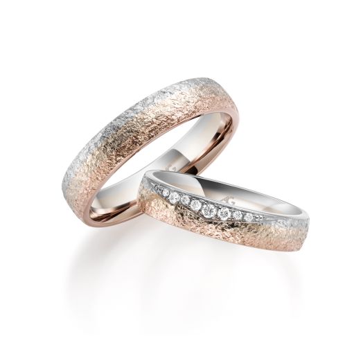 Gerstner Mondlicht Trauringe Gold 4/31156 Eheringe Bicolor