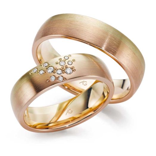 Trauringe Gerstner Morgenröte Gold Tricolor 4/28602/6
