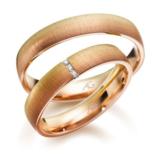 Trauringe Gerstner Morgenröte Gold Tricolor Eheringe 28684/4