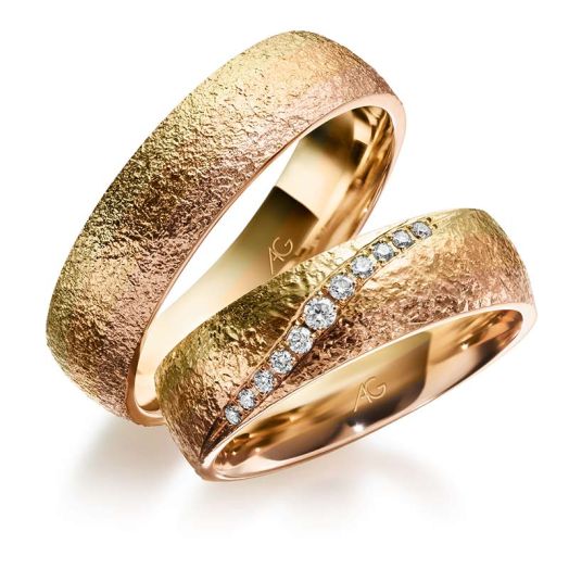 Trauringe Gerstner Morgenröte Gold Tricolor Eheringe 28690/6