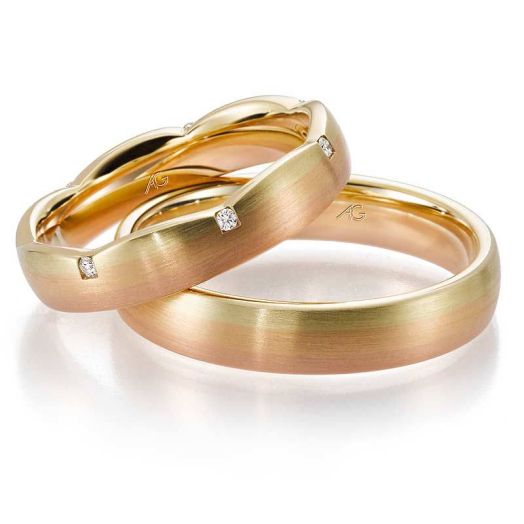 Trauringe Gerstner Morgenröte Gold Tricolor 28601