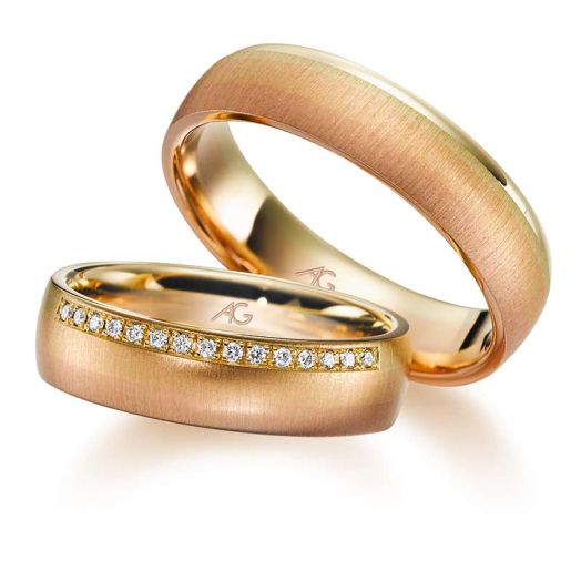 Eheringe Trauringe Gerstner Morgenröte Gold Tricolor