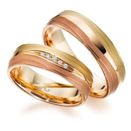 Trauringe Gerstner Morgenröte Gold Tricolor 28717/6