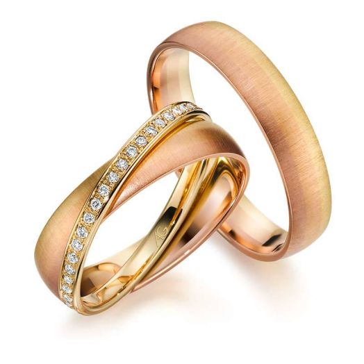Trauringe Gerstner Morgenröte Gold Tricolor 28733