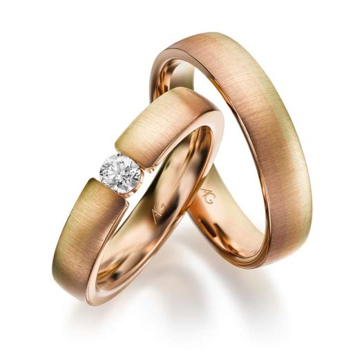 Trauringe Gerstner Morgenröte Gold Tricolor 4/28743/4