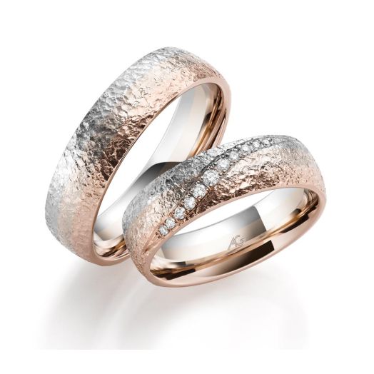 Trauringe Gerstner Mondlicht Gold 4/31157 Eheringe Bicolor