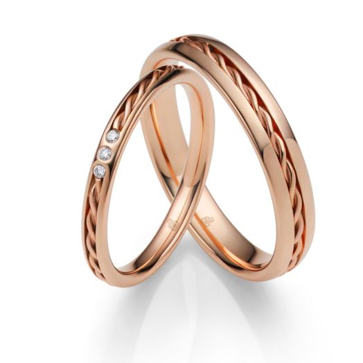 Eheringe Rauschmayer Kordeleinlage Rosegold 02107 Trauringe