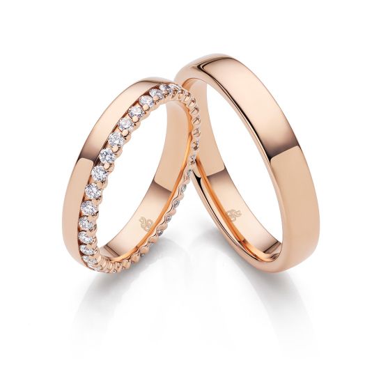 Eheringe Signature Royal nd Rosegold Trauringe RA 47175