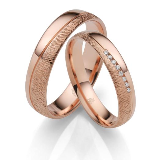 Eheringe von Rauschmayer 585 oder 750 Rosegold 04905 Trauringe