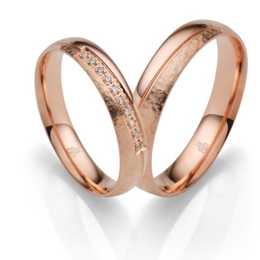 Trauringe von Rauschmayer 585 oder 750 Rosegold 04906 Eheringe