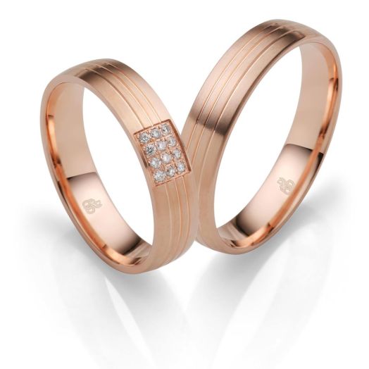 Eheringe von Rauschmayer 585 oder 750 Rosegold 04907 Trauringe
