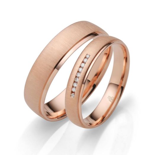 Eheringe von Rauschmayer 585 oder 750 Rosegold 04908 Trauringe