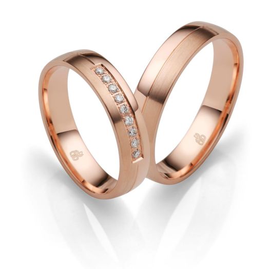 Eheringe von Rauschmayer 585 oder 750 Rosegold 04909 Trauringe