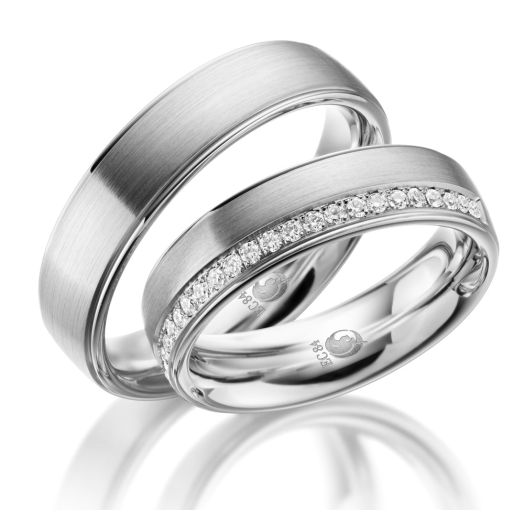 Trauringe Rubin Platin RU 1056 Eheringe