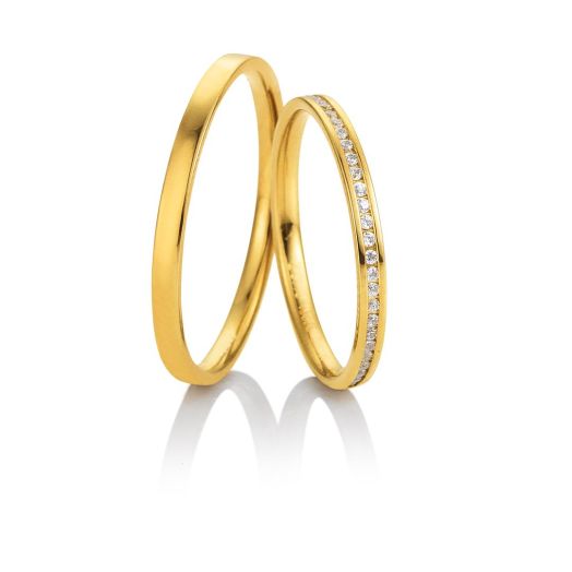 Eheringe Saint Maurice schmal in Gelbgold 81752 Trauringe